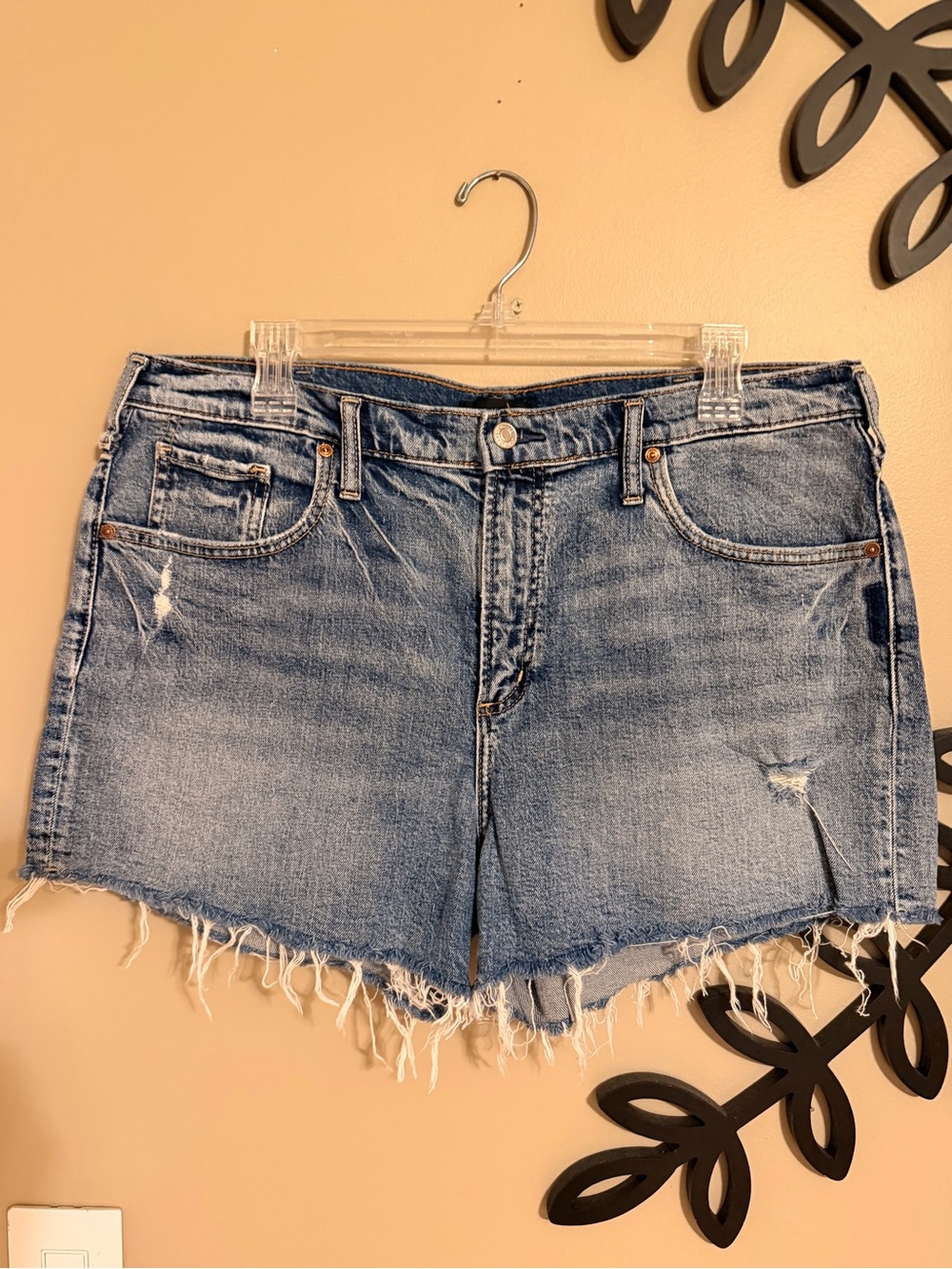 Silver Jeans Distressed Denim Shorts